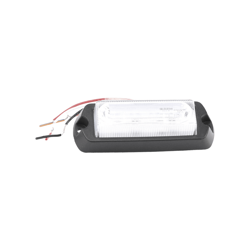 Luz Auxiliar Ultra Brillante de 8 LEDs en color Rojo Azul con mica transparente X13-RB - SILYMX