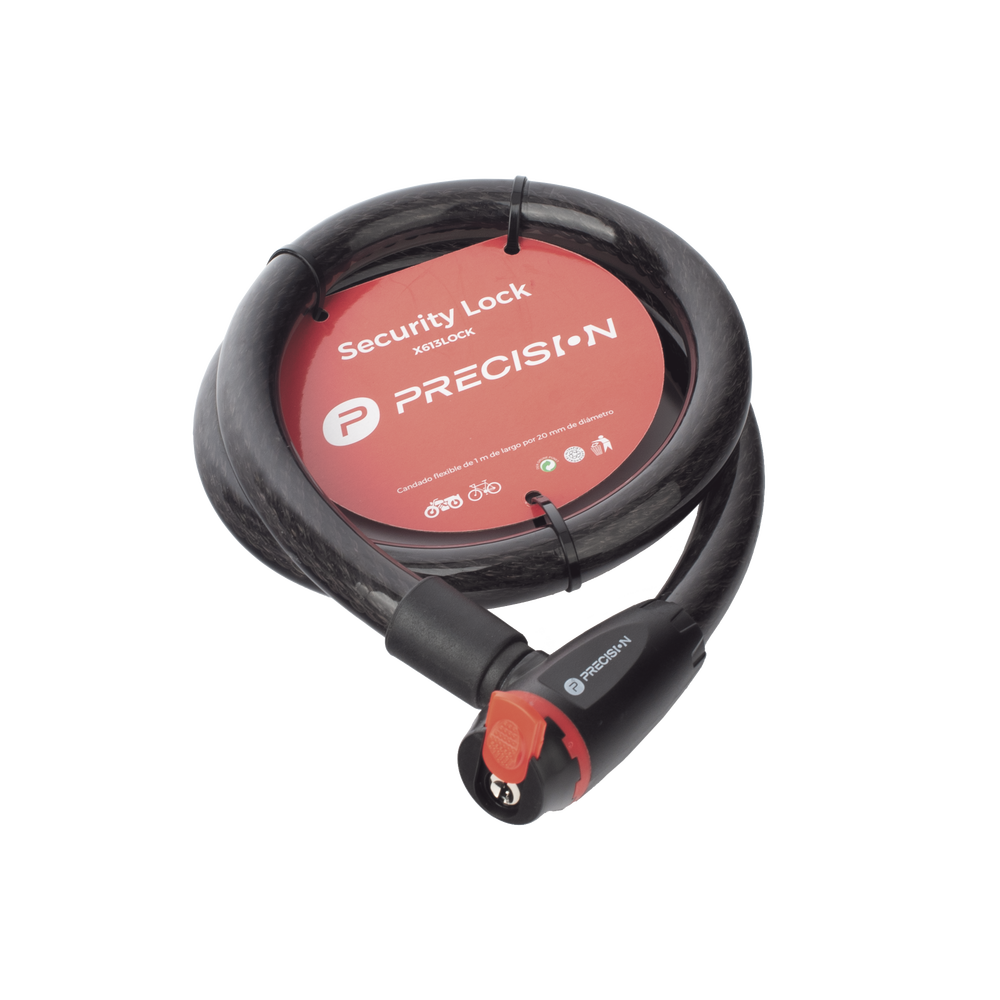 Candado para Bicicleta Moto o similar de 20 x 1000 mm Cierre por Llave X-613-LOCK - SILYMX