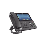 Teléfono IP empresarial para 20 lineas SIP pantalla táctil Bluetooth integrado para diadema PoE y hasta 127 botones DSS con doble puerto Gigabit soporta recepción de video - SILYMX