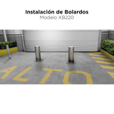 Pilona o Bolardo Neumático 100% Acero Inoxidable Alta Velocidad 275MM Diámetro Acabado de Lujo XB-275 - SILYMX