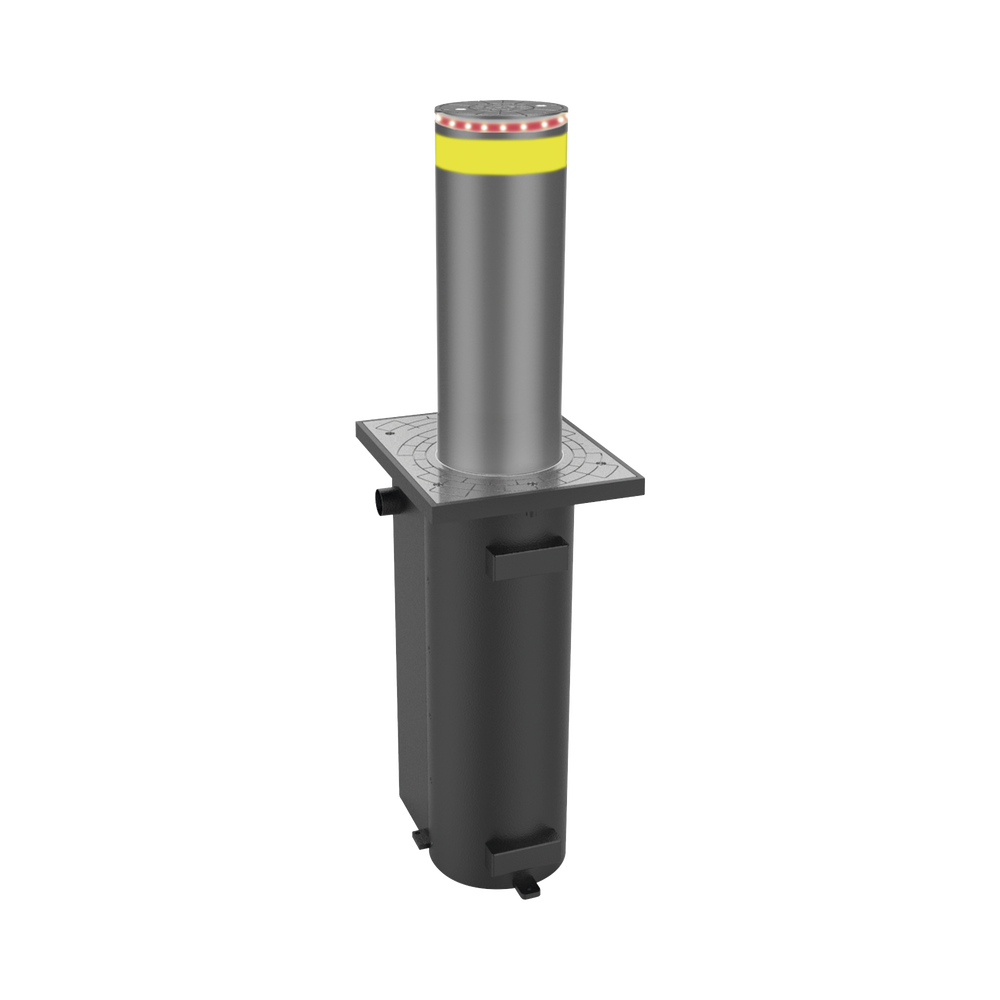 Bolardo Hidráulico Alta resistencia al impacto hasta 300 000 J Uso intensivo (Bomba italiana Requiere Tarjeta controladora No incluida Fácil instalación XB-275-H07K - SILYMX