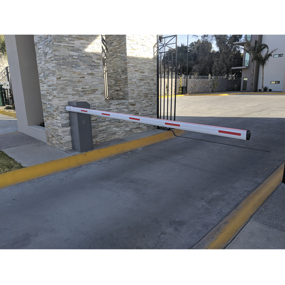 Barrera vehicular ACCESSPRO derecha Soporta brazo de hasta 5.5 m carrera ajustable Movimiento fluido Diseño elegante color Gris XBS-5000-R - SILYMX