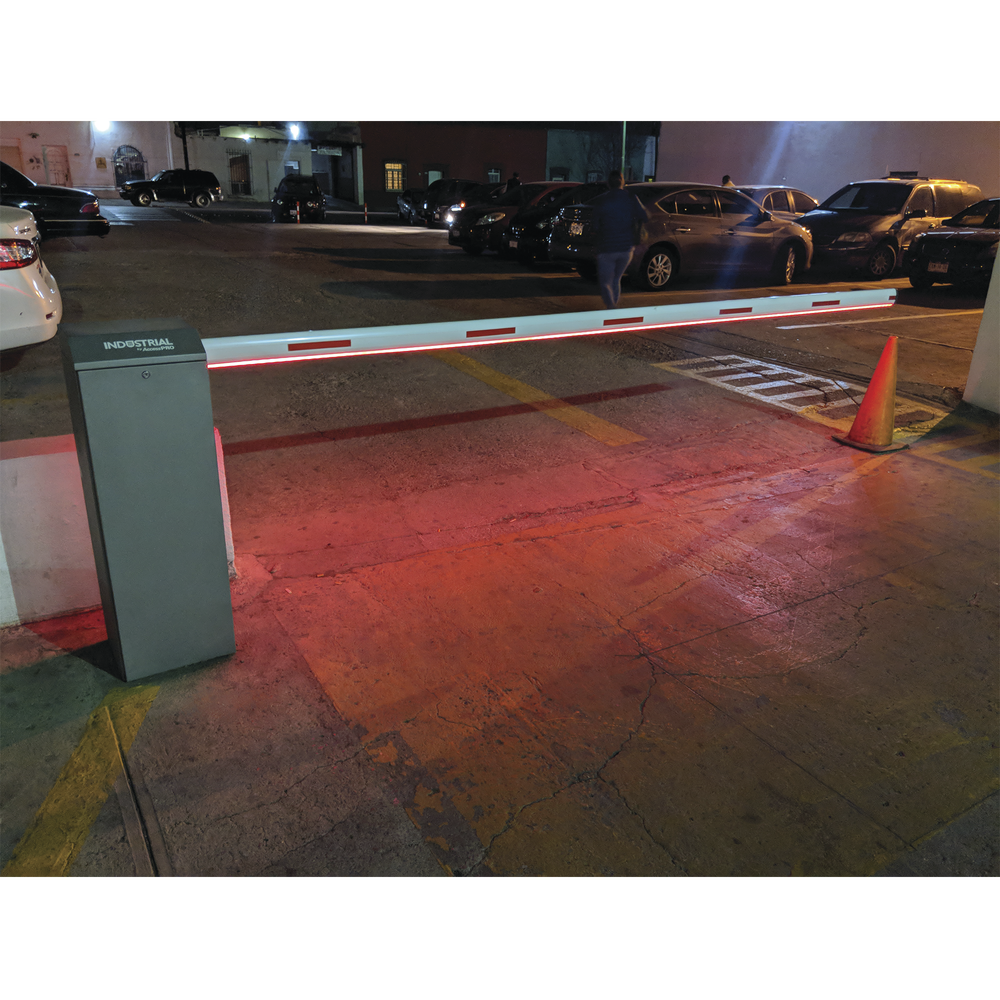 Barrera vehicular ACCESSPRO derecha Soporta brazo de hasta 5.5 m carrera ajustable Movimiento fluido Diseño elegante color Gris XBS-5000-R - SILYMX