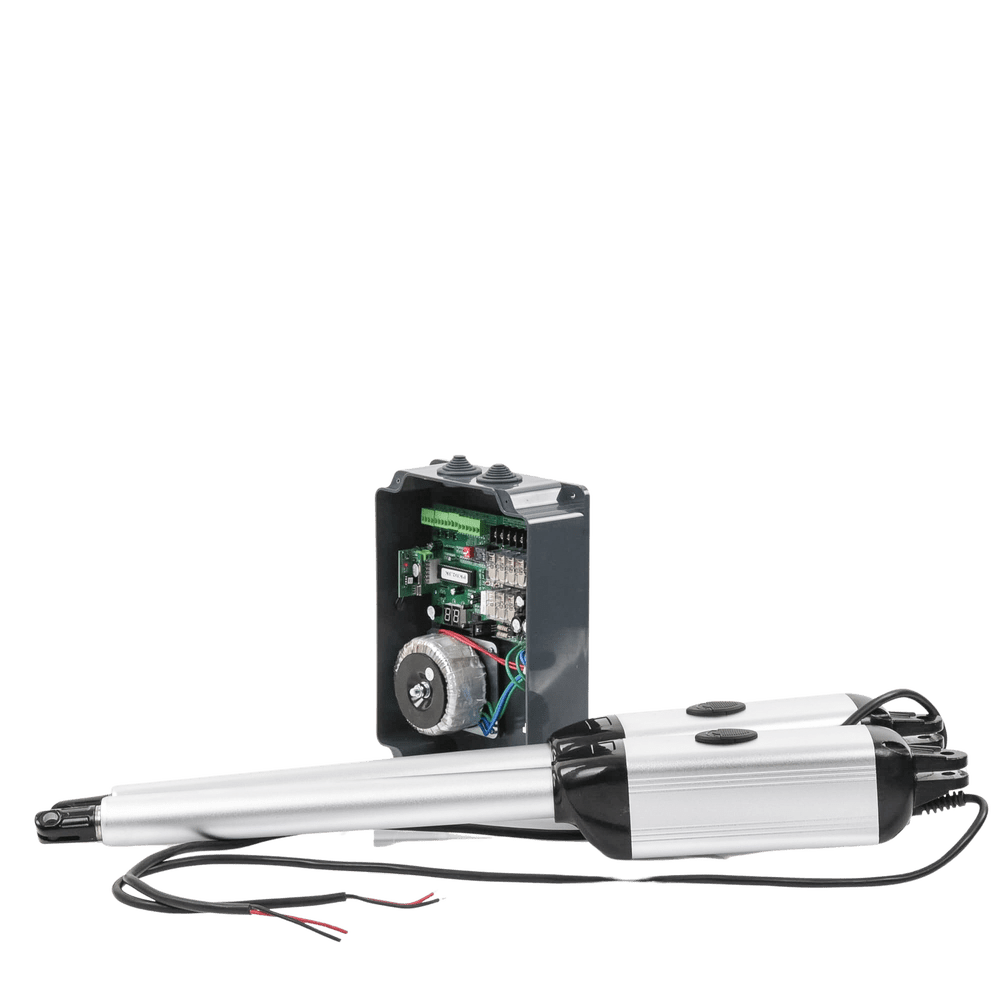 Kit de brazos para automatizar portones vehiculares abatibles de 2 hojas 3 Mts 300 Kg Uso solo residencial Compatible con respaldo de energía XBS-PK03 - SILYMX