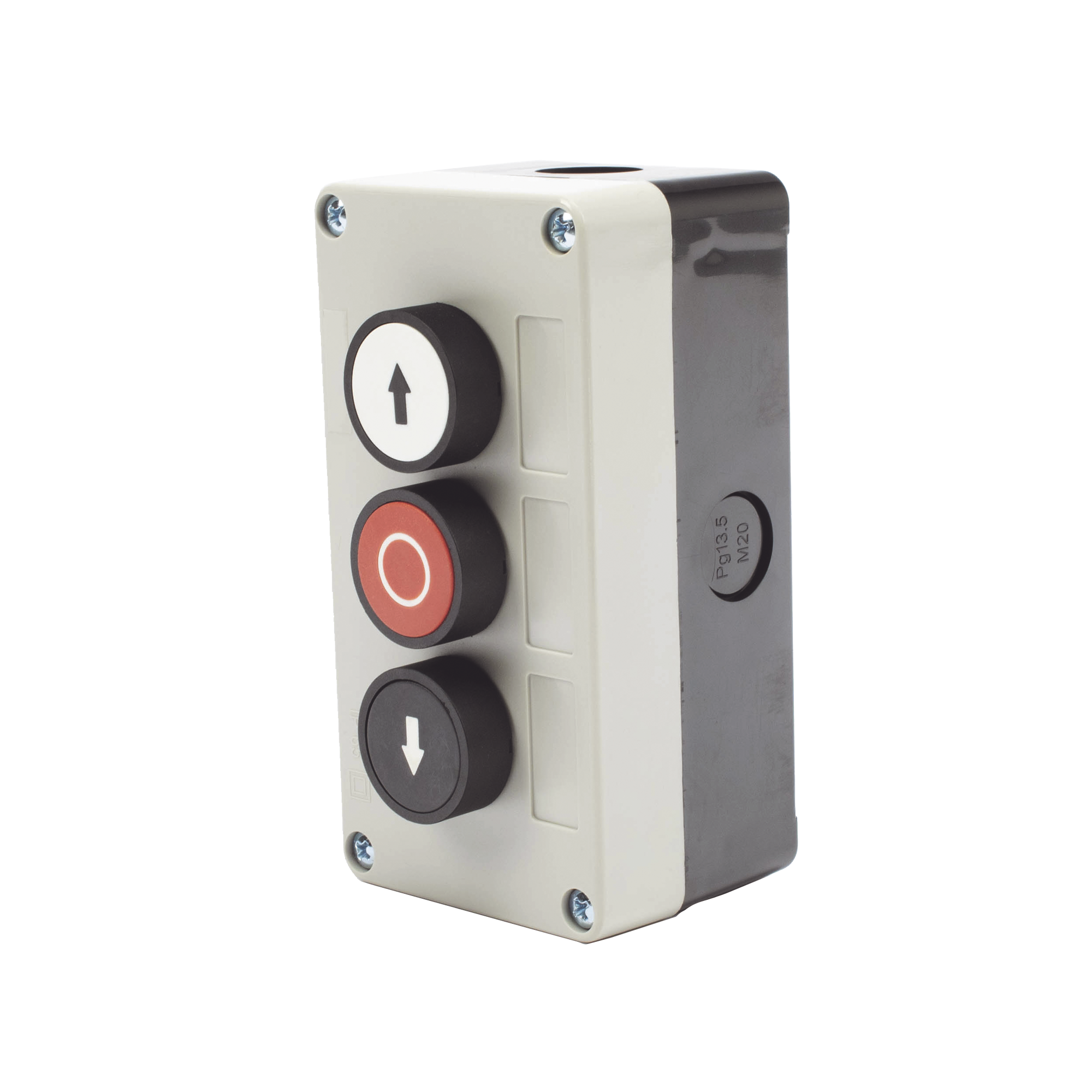 Botonera Triple Para Barreras Vehiculares, Operadores Corredizos y Abatibles XBS-SW-02