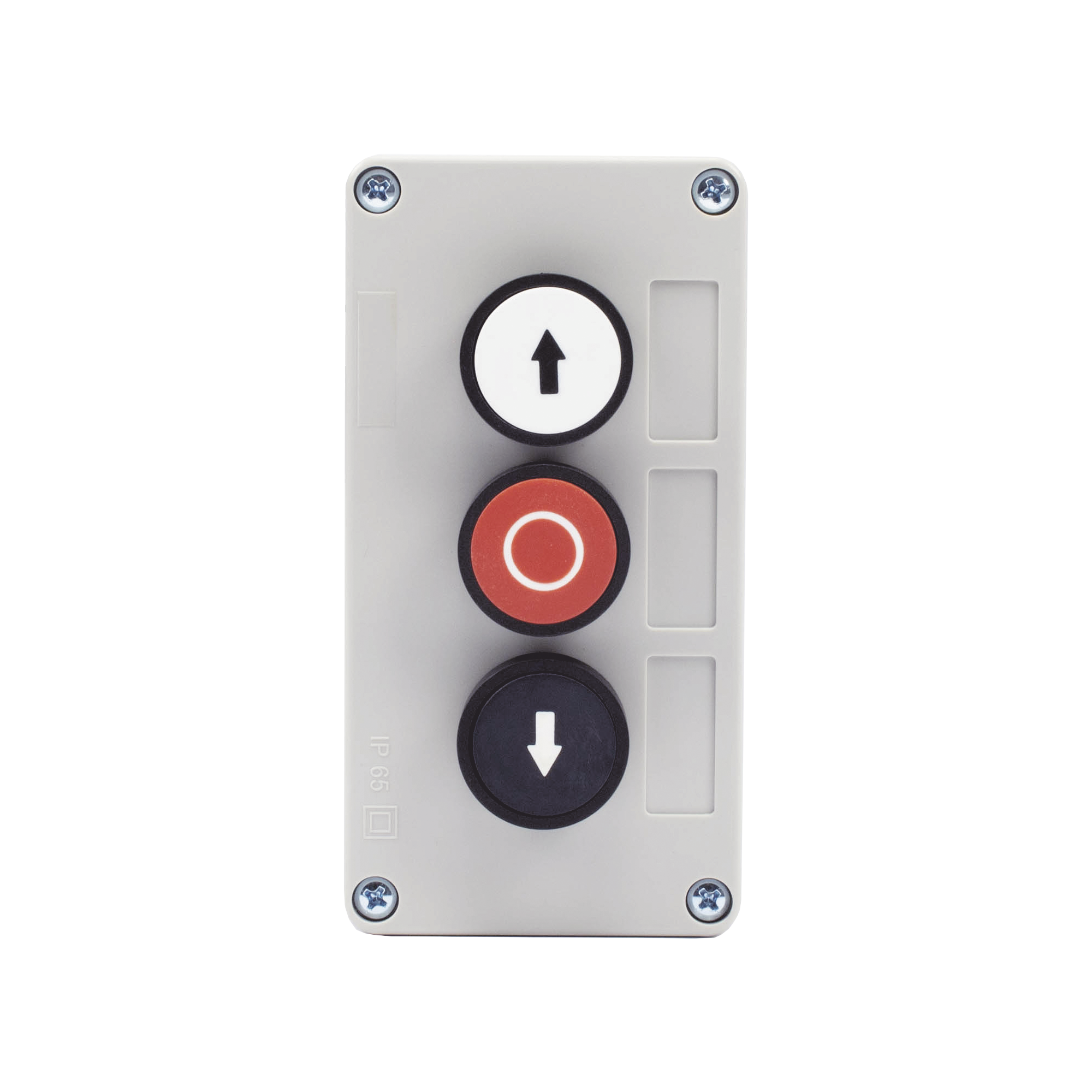 Botonera Triple Para Barreras Vehiculares, Operadores Corredizos y Abatibles XBS-SW-02