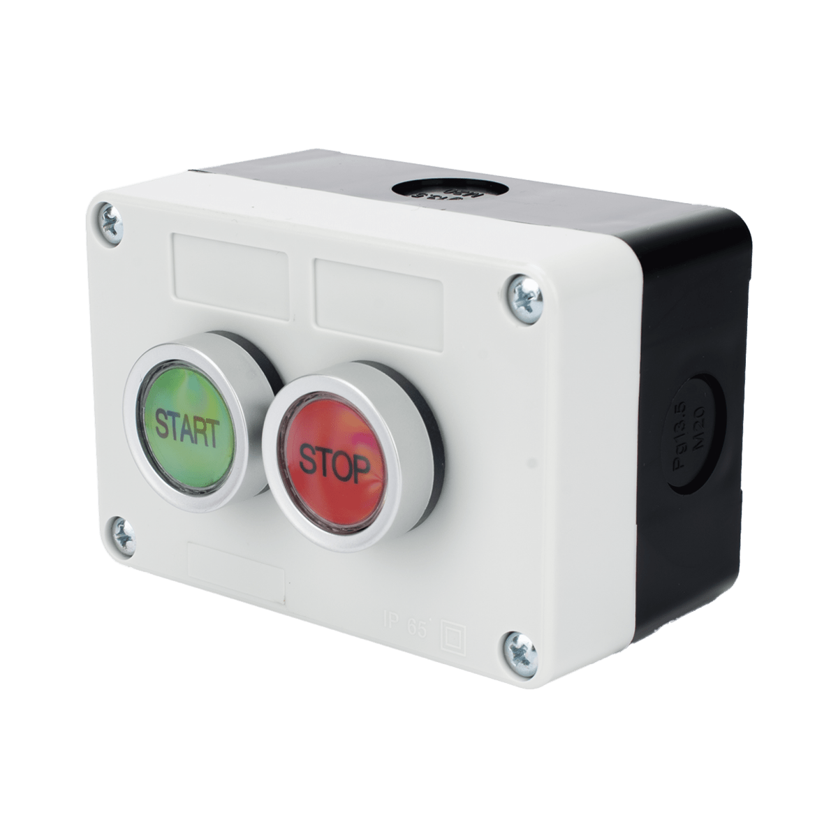 Botones de SalidaACCESSPROXBS-SW-21Botonera Doble ACCESSPRO XBS - SW - 21 · Control Start/Stop · Para Barreras Vehiculares y Operadores - SILYMX