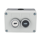Botones de SalidaACCESSPROXBS-SW-22Botonera Doble ACCESSPRO XBS - SW - 22 · Control para Barreras Vehiculares · Contactos NO · 24VDC · IP40 - SILYMX