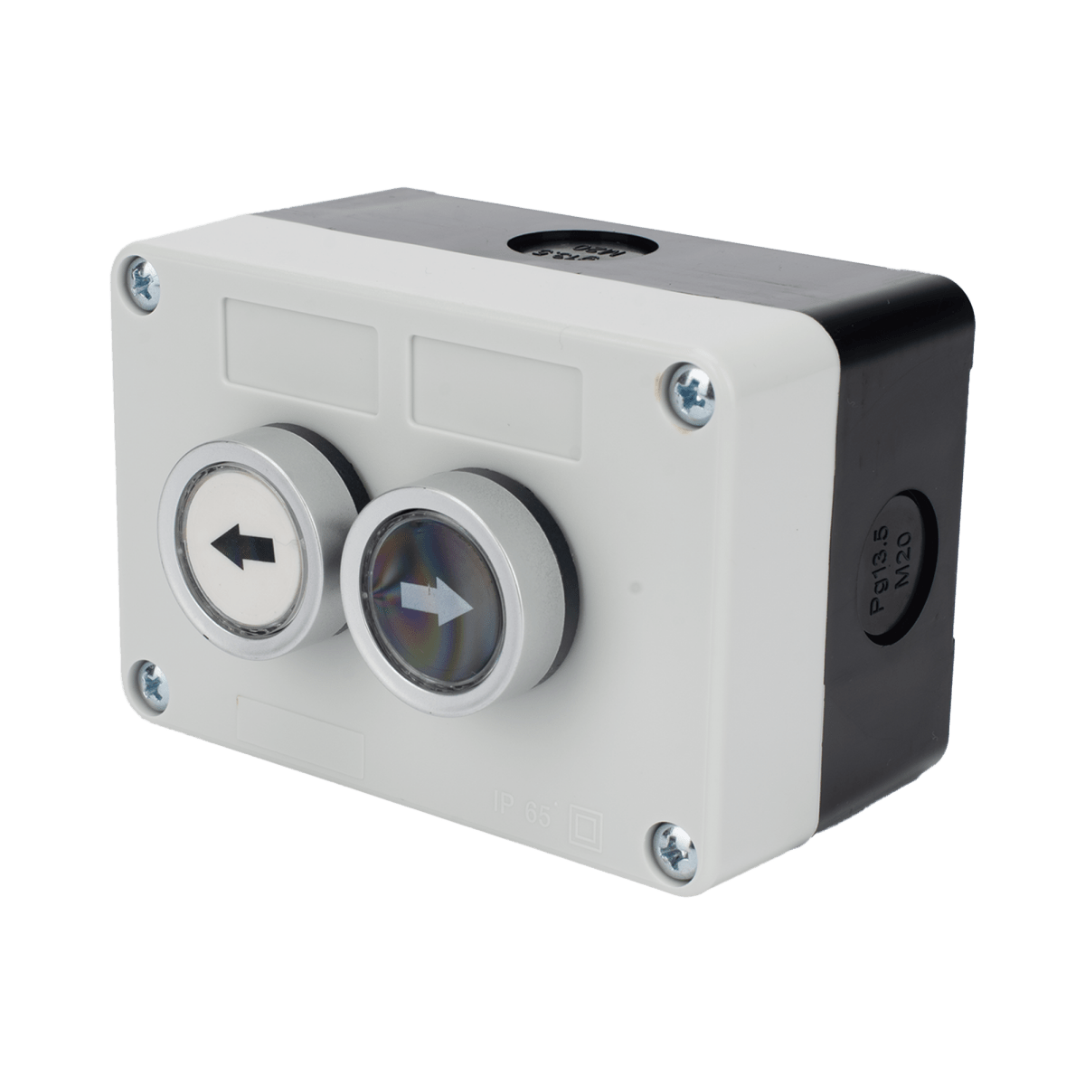Botones de SalidaACCESSPROXBS-SW-22Botonera Doble ACCESSPRO XBS - SW - 22 · Control para Barreras Vehiculares · Contactos NO · 24VDC · IP40 - SILYMX