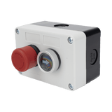 Botones de SalidaACCESSPROXBS-SW-23Botonera Doble ACCESSPRO XBS - SW - 23 · Control de Barreras Vehiculares · Botón Stop Enclavado · IP40 - SILYMX