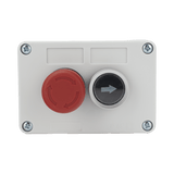 Botones de SalidaACCESSPROXBS-SW-23Botonera Doble ACCESSPRO XBS - SW - 23 · Control de Barreras Vehiculares · Botón Stop Enclavado · IP40 - SILYMX