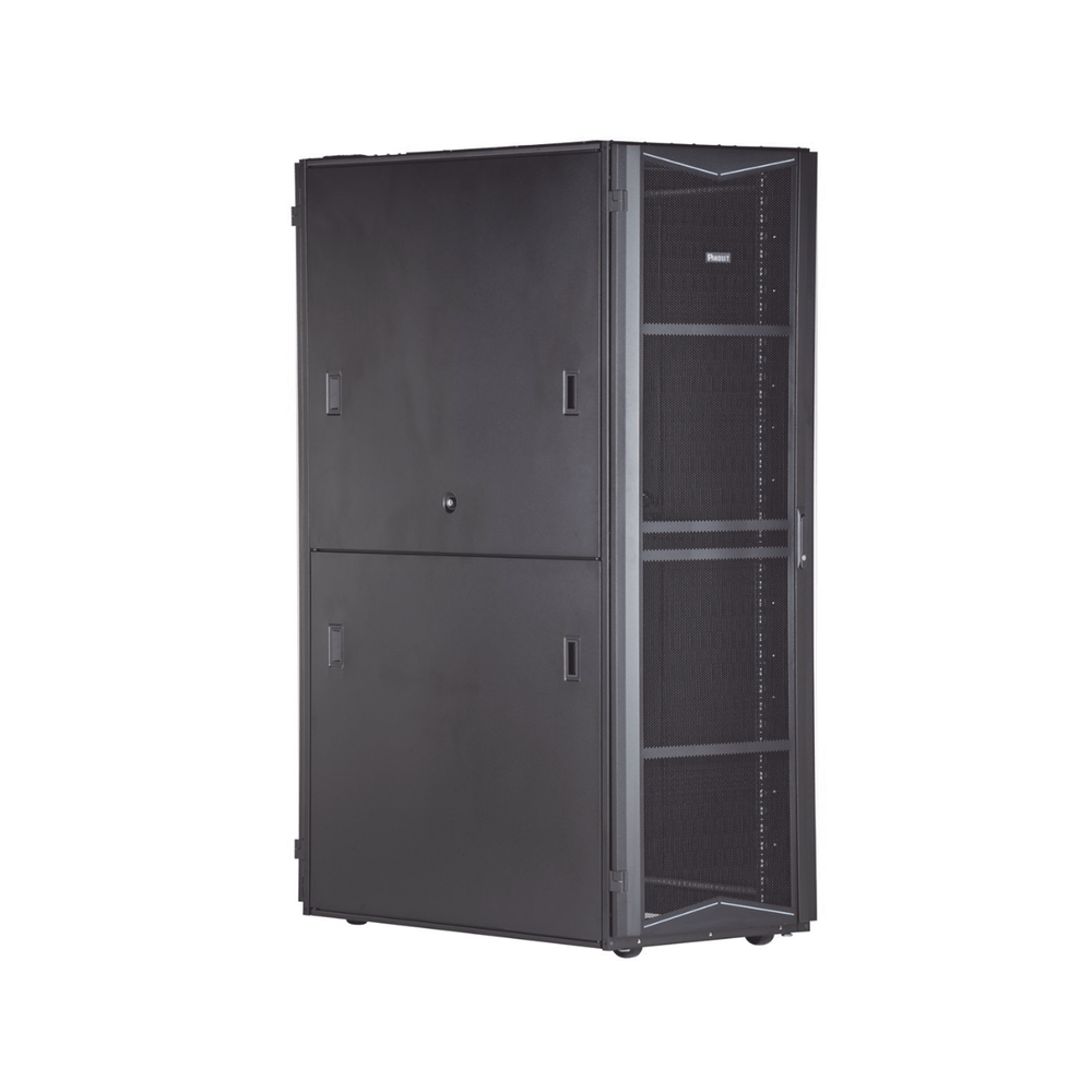 Rack Cerrado tipo Gabinete Panduit FlexFusion Centros de Datos 42 UR 600 mm de Ancho 1070 mm de Profundidad Acero Color Negro XG64212BS0001 - SILYMX