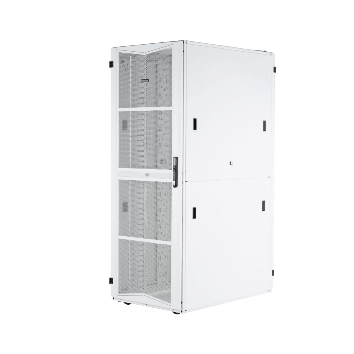 Racks CerradosPANDUITXG64212WS0001Gabinete FlexFusion para Centros de Datos, 42 UR, 600 mm de Ancho, 1070 mm de Profundidad, Fabricado en Acero, Color Blanco - SILYMX