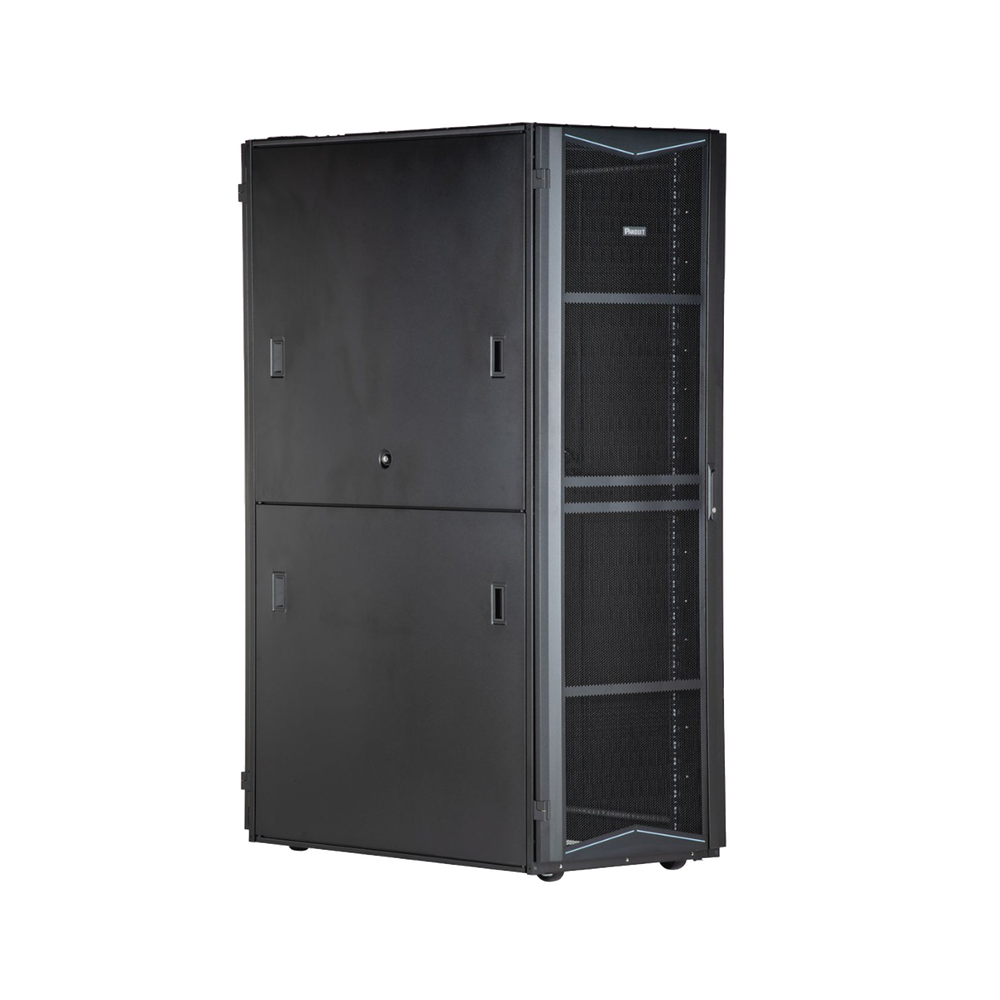 Gabinete Tipo Rack Panduit FlexFusion para Centros de Datos 42 UR 800 mm de Ancho 1070 mm de Profundidad Acero Color Negro XG84212BS0001