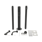 Poste Seccionado de 3 Metros Especializado para la Instalación de Videovigilancia Incluye Base de Cimentación y Brazo para Cámara PTZ - SILYMX