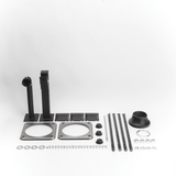 Poste Seccionado de 6 Metros Especializado Instalación de Videovigilancia Incluye Base Cimentación Brazo para Cámara PTZ Color Negro XGAPOLE6M/A - SILYMX