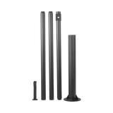 Poste Seccionado de 6 Metros Especializado Instalación de Videovigilancia Incluye Base Cimentación Brazo para Cámara PTZ Color Negro XGAPOLE6M/A - SILYMX