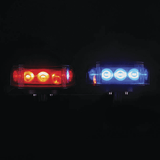 Luces Auxiliares VehicularesEPCOM INDUSTRIAL SIGNALINGXLT1705BLuz Frontal Ultra Brillante para Motocicleta EPCOM XLT1705B · 9 LED 3W · Flasher 25 Patrones · 10 - 30 Vcc · Azul - SILYMX