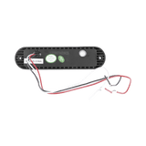 Luz Auxiliar Ultra Brillante IP67 6 LEDs Color Rojo bisel negro - SILYMX