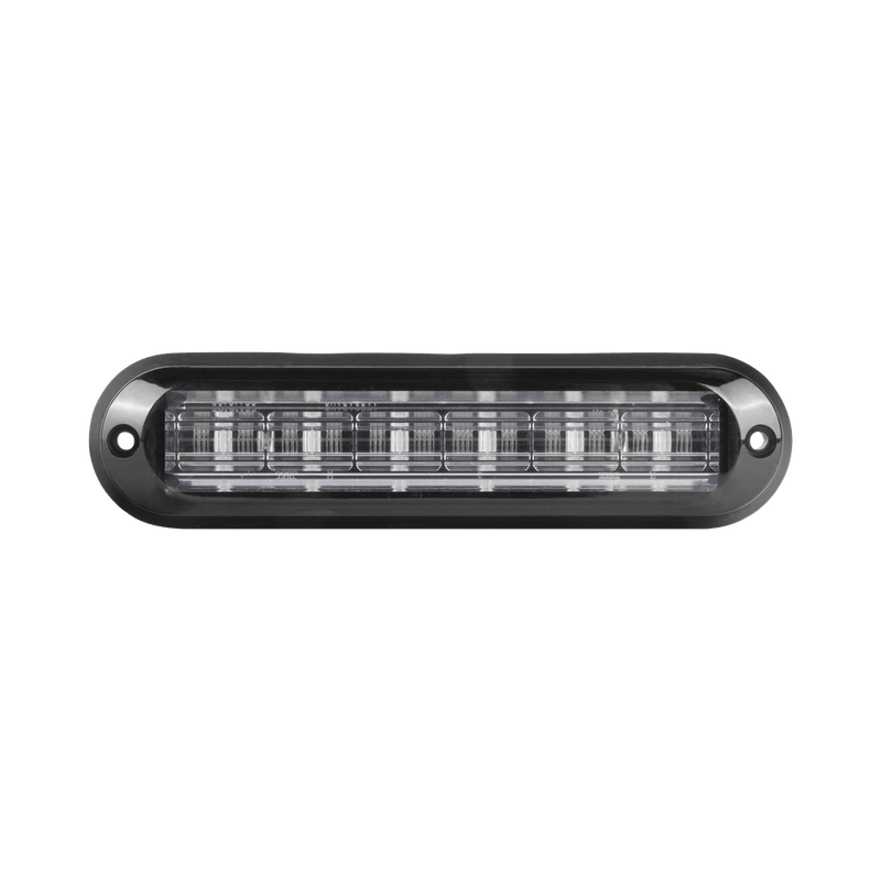 Luz Auxiliar Ultra Brillante IP67 6 LEDs Color Rojo bisel negro - SILYMX