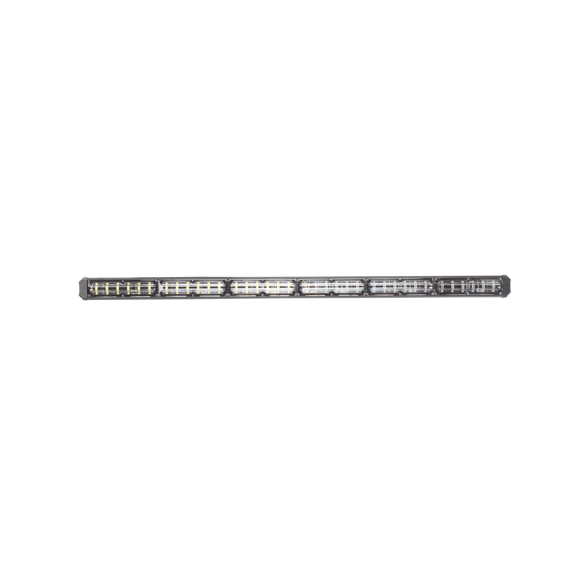 Barra de luz de advertencia de 6 Módulos de 6 LED, 30 Pulgadas, Roja