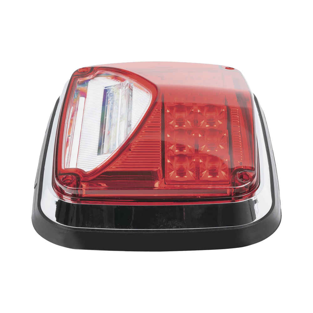Luz de advertencia de 8 X 6" Color Rojo Con Luz de Trabajo Clara Ideal para Ambulancias XLTE1755R - SILYMX