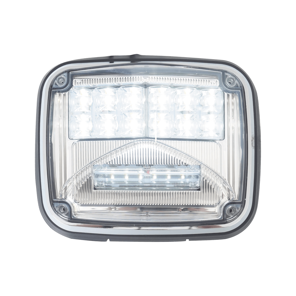 Luz de advertencia de 8 X 6" Color Claro Con Luz de Trabajo Clara para Ambulancias - SILYMX