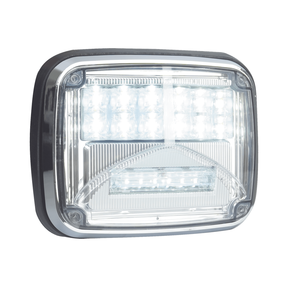 Luz de advertencia de 8 X 6" Color Claro Con Luz de Trabajo Clara para Ambulancias - SILYMX