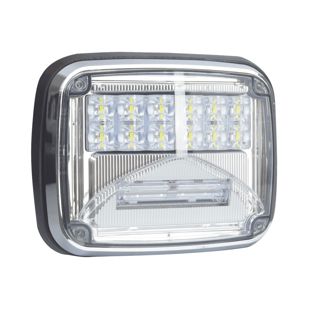 Luz de advertencia de 8 X 6" Color Claro Con Luz de Trabajo Clara para Ambulancias - SILYMX