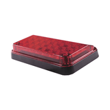 Luz de Advertencia de 7X4" Color Rojo Con Luz de Trabajo ideal para Ambulancias - SILYMX