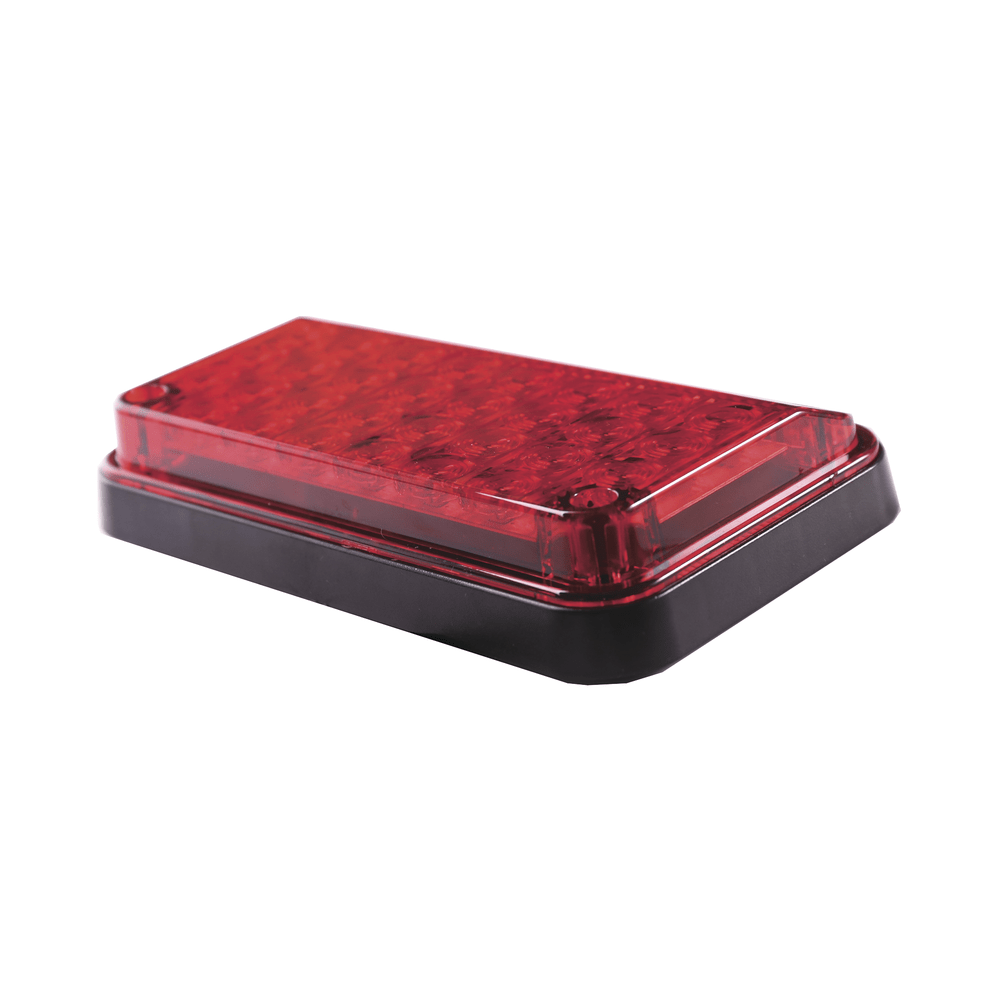 Luz de Advertencia de 7X4" Color Rojo Con Luz de Trabajo ideal para Ambulancias - SILYMX