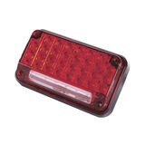 Luz de Advertencia de 7X4" Color Rojo Con Luz de Trabajo ideal para Ambulancias - SILYMX