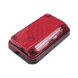 Luz de Advertencia de 7X4" Color Rojo Con Luz de Trabajo ideal para Ambulancias - SILYMX