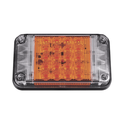 Luz de Advertencia de 7X4 pulgadas Color Ámbar Con Luces de Trabajo XLTE2345A - SILYMX