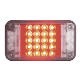 Luz de Advertencia de 7X4" Color Rojo Con Luces de Trabajo ideal para Ambulancias - SILYMX