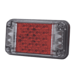 Luz de Advertencia de 7X4" Color Rojo Con Luces de Trabajo ideal para Ambulancias - SILYMX