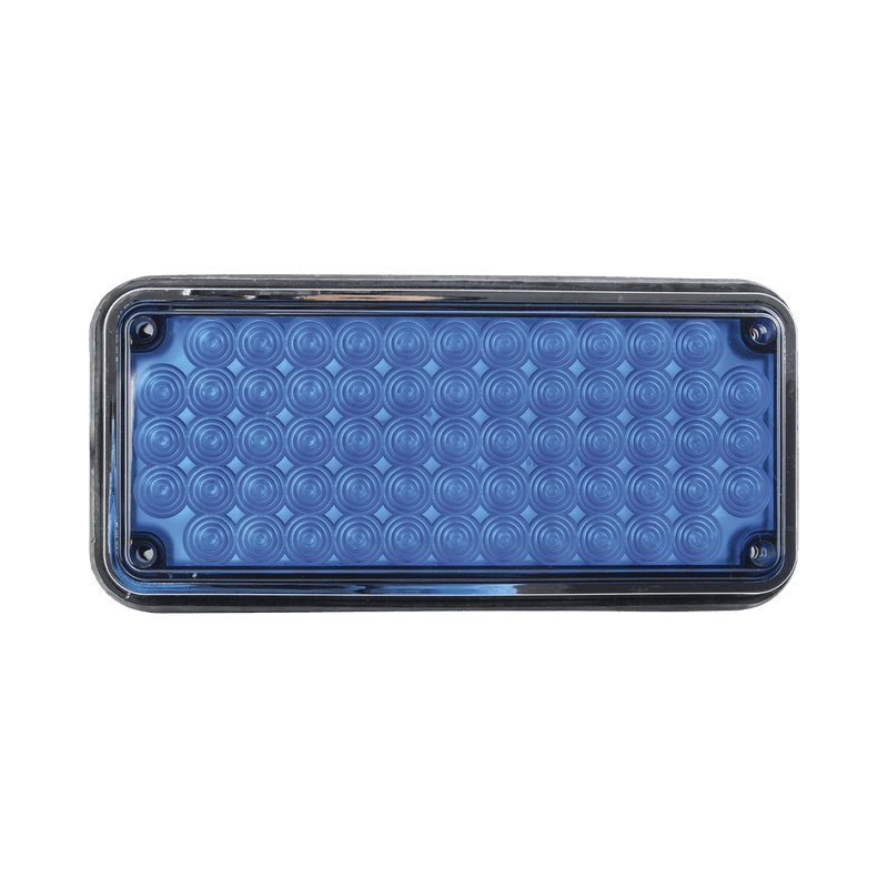 Luz de advertencia de 7x3 Color Azul Ideal para ambulancias X-LTE-295-B - SILYMX