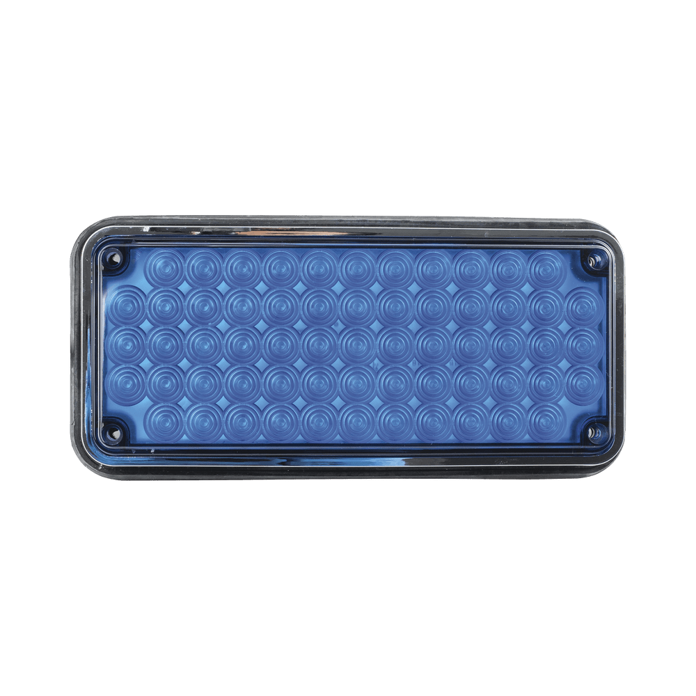 Luz de advertencia de 7x3 Color Azul Ideal para ambulancias X-LTE-295-B - SILYMX