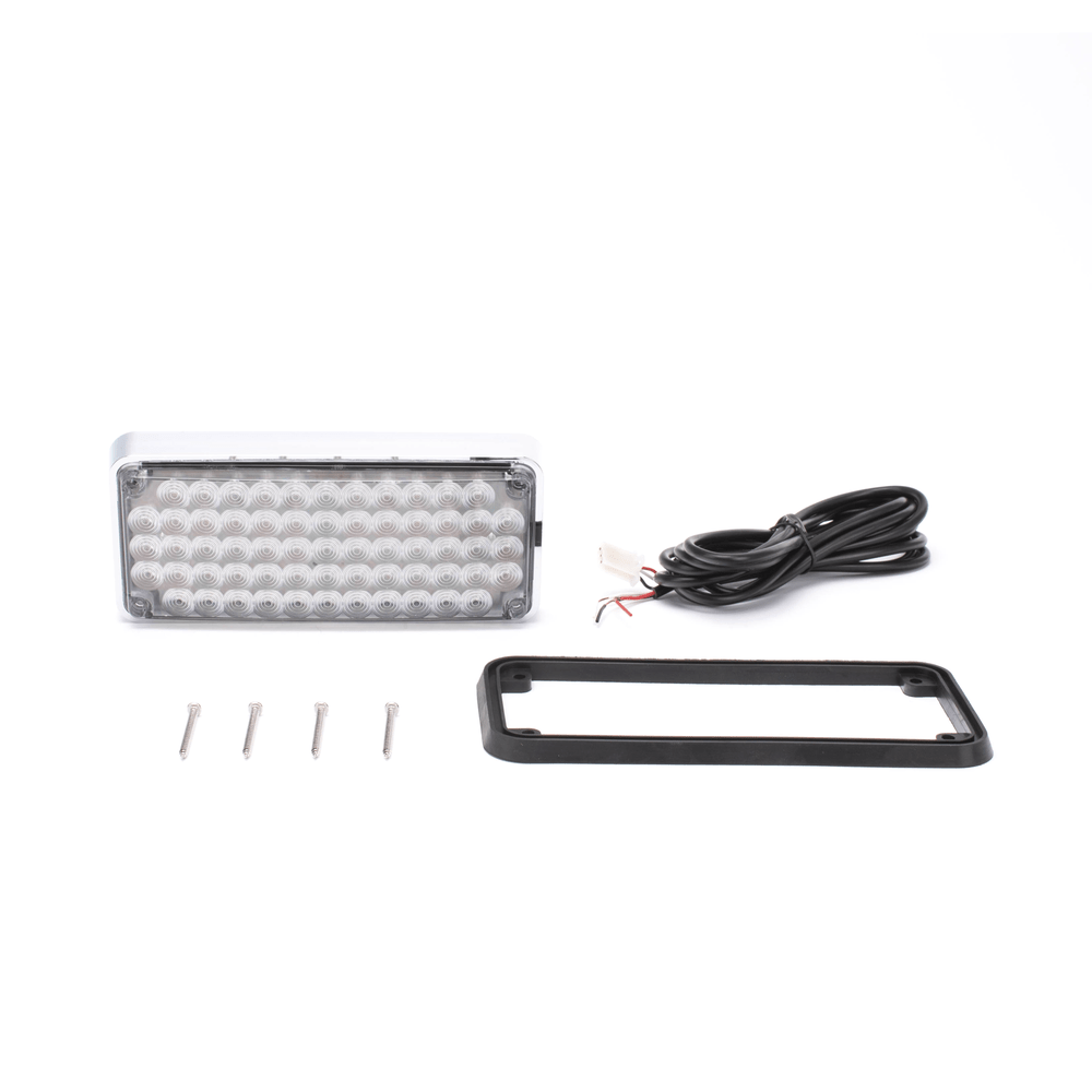 Luz de Advertencia de 7X3" Bicolor Rojo/Claro Ideal Ambulancias - SILYMX