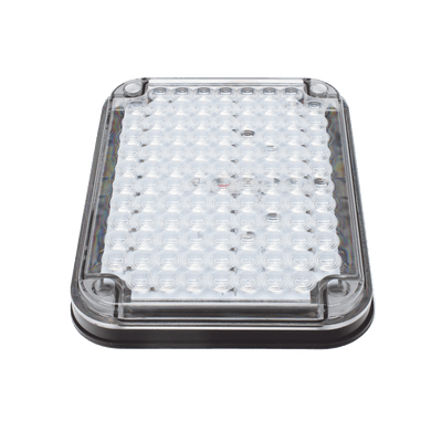 Luz de Advertencia de 9X7 pulgadas, Bicolor Rojo y Claro XLTE515RW - SILYMX