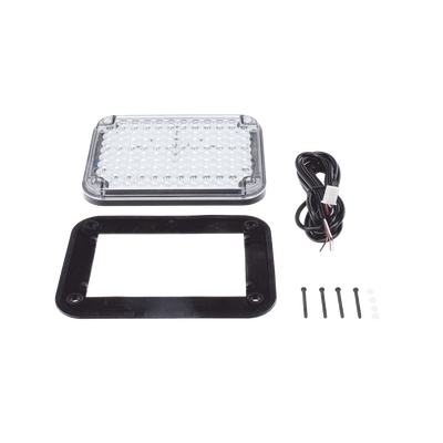 Luz de Advertencia de 9X7 pulgadas, Bicolor Rojo y Claro XLTE515RW - SILYMX