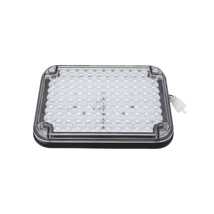 Luz de Advertencia de 9X7 pulgadas, Bicolor Rojo y Claro XLTE515RW - SILYMX