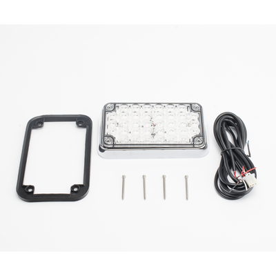 Luz de Advertencia de 6X4 pulgadas Bicolor Rojo y Claro XLTE595RWV2 - SILYMX