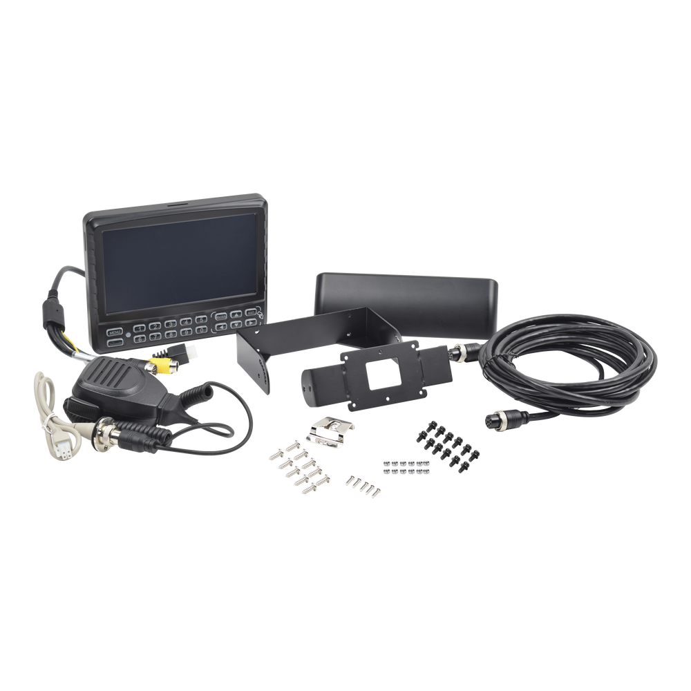 Panel de Control Dáctilar Multifuncional con Monitor de 7" Soporta Audio de Dos Vías Compatible con DVR´s Móviles XMR Epcom XMRCP4 - SILYMX