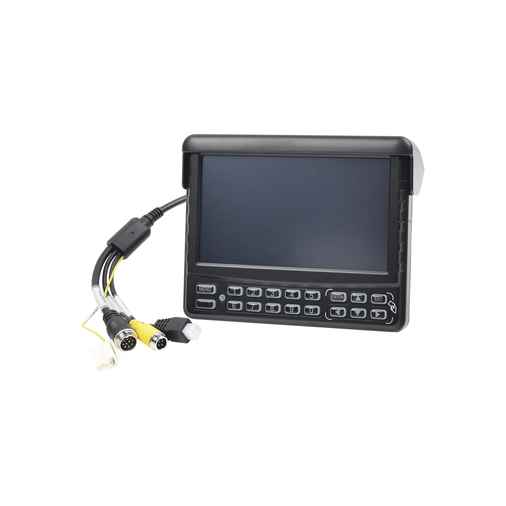 Panel de Control Dáctilar Multifuncional con Monitor de 7" Soporta Audio de Dos Vías Compatible con DVR´s Móviles XMR Epcom XMRCP4 - SILYMX