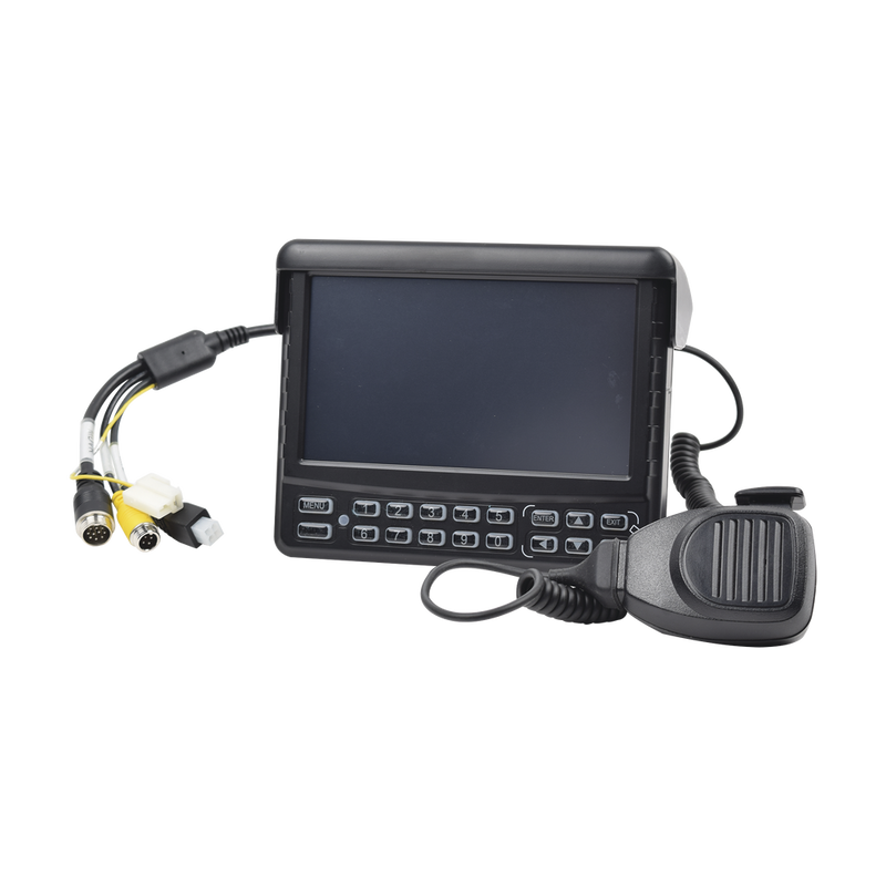 Panel de Control Dáctilar Multifuncional con Monitor de 7" Soporta Audio de Dos Vías Compatible con DVR´s Móviles XMR Epcom XMRCP4