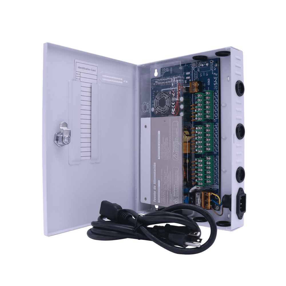 Fuente de Poder Profesional HEAVY DUTY @ 30 Amperes / 18 canales / Hasta 2.5 Amperes por Salida / Protección Contra Sobrecargas / Filtro de Ruido por Canal / Aprobaciones: IEC/EN/UL/CSA, 60950 GB4943. - SILYMX