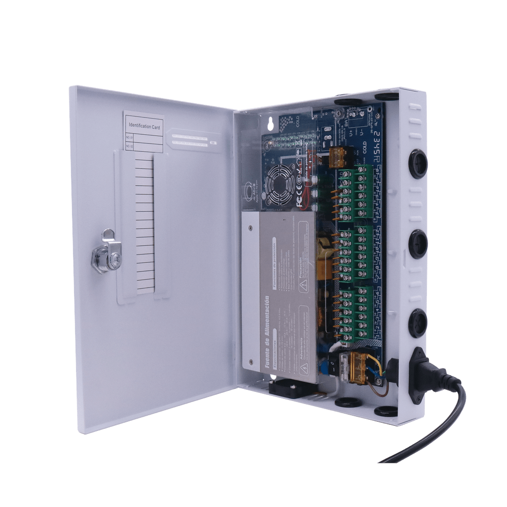 Fuente de Poder Profesional HEAVY DUTY @ 30 Amperes / 18 canales / Hasta 2.5 Amperes por Salida / Protección Contra Sobrecargas / Filtro de Ruido por Canal / Aprobaciones: IEC/EN/UL/CSA, 60950 GB4943. - SILYMX