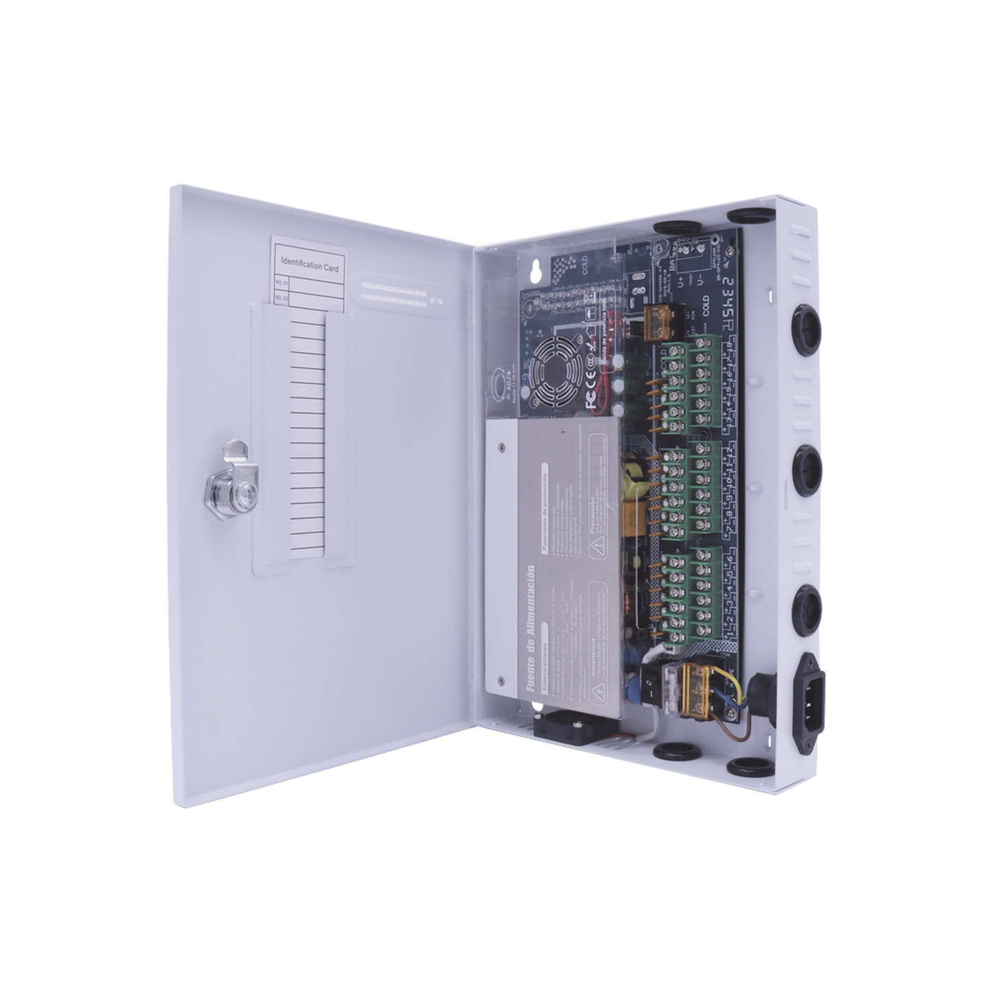 Fuente PREMIUM 11-15 V 18 canales 30 A Alta tecnología en seguridad Doble ventilador Hasta 1.85 Amperes por Salida Filtro de Ruido por canal Diseño de alta gama EPCOM POWERLINE XP18DC30UD - SILYMX