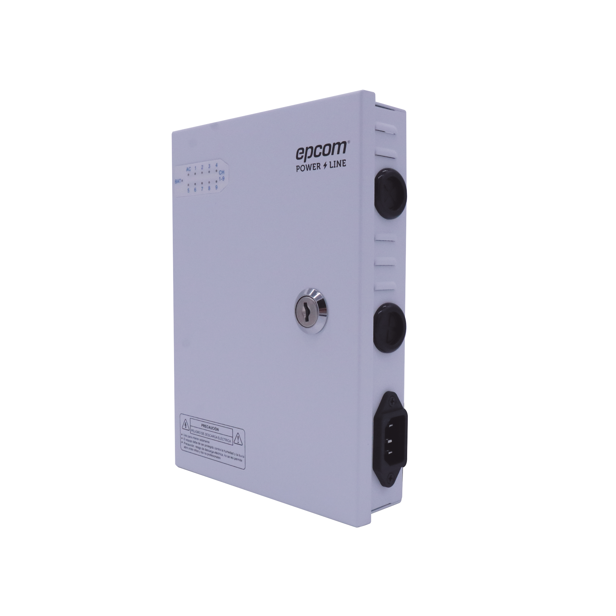 Fuente de poder PREMIUM 11-15 V 9 canales 16 A Alta tecnología en seguridad Doble ventilador Hasta 1.8 Amperes por Salida Filtro de ruido por canal Diseño de alta gama EPCOM POWERLINE XP9DC16HD - SILYMX